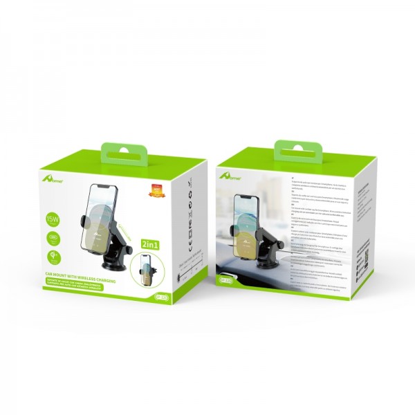 Soporte coche + Carga inalámbrica Qi SP-126 2