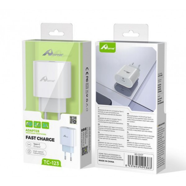 Adaptador de red para Tipo C 20W TC-123