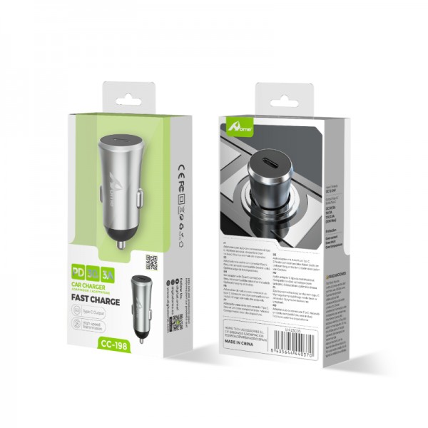 Adaptador de coche 30W Tipo C CC-198