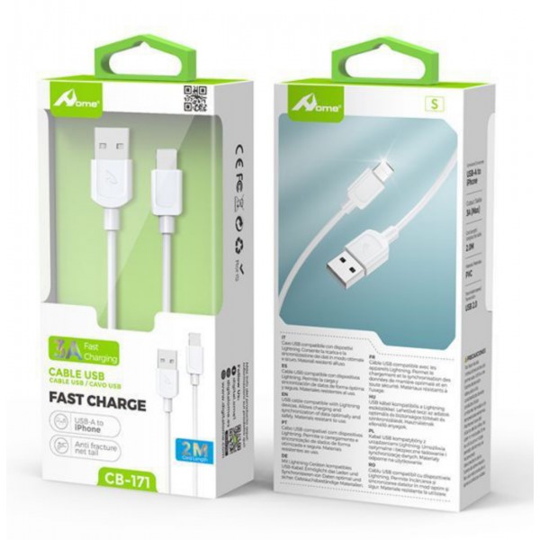 Cable USB a Lightning 2.4A 2m CB-171