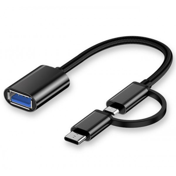 Adaptador OTG de Micro/Tipo C a Usb AF LCB-10