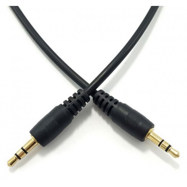 Cable Jack 3.5 mm –  Jack 3.5 mm Negro 1m/2m/3m 2
