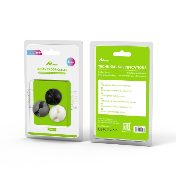 Organizador para cables con sistema clip LXQ-01