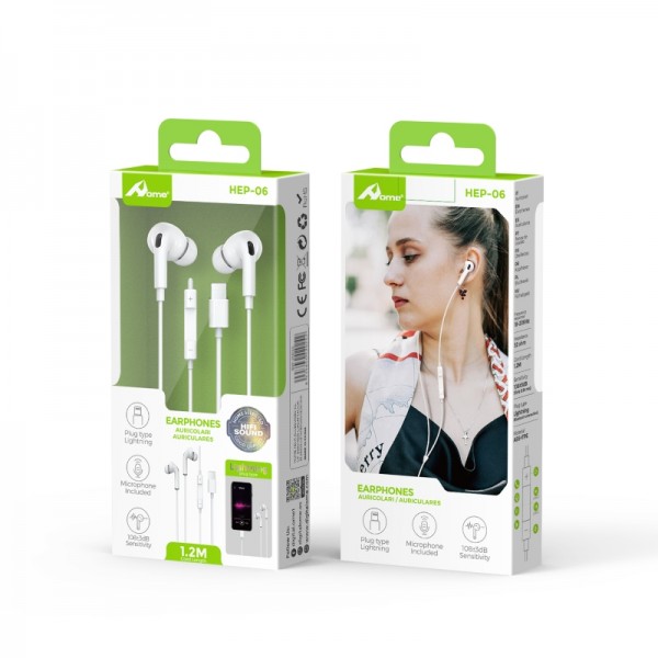 Auriculares con cable Lightning HEP-06